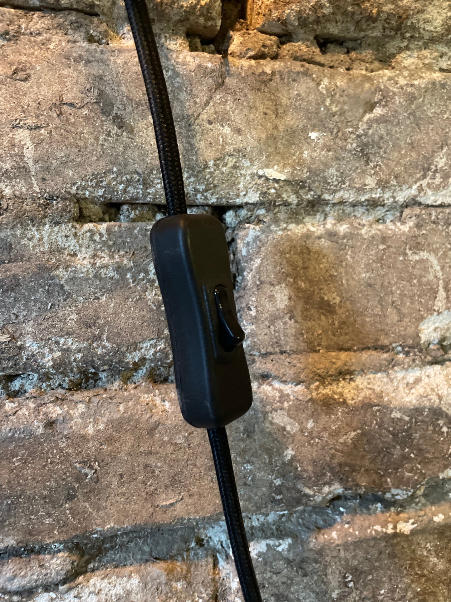 Wandlamp zwart rotan