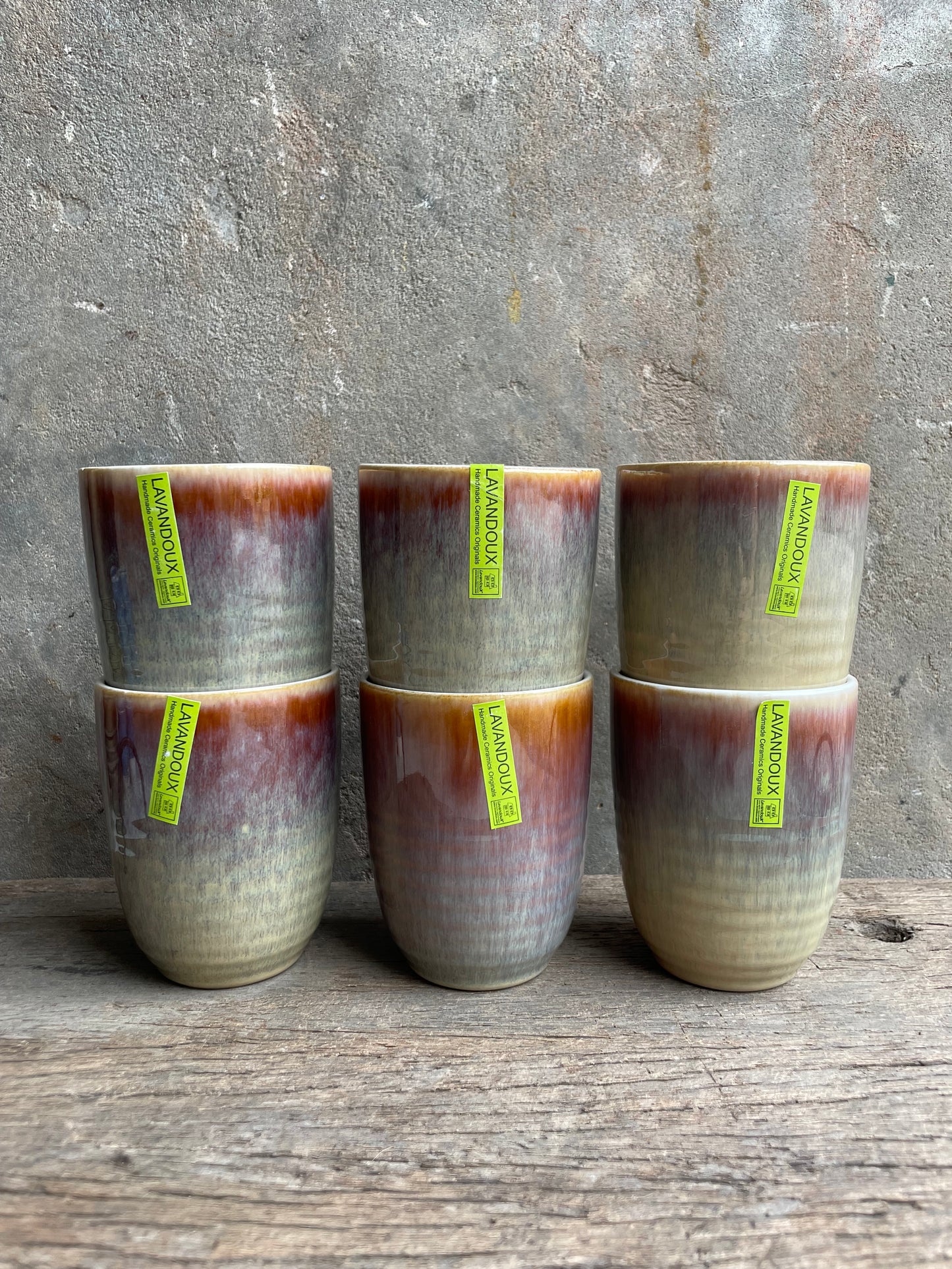 Geglazuurde mokken lavandoux