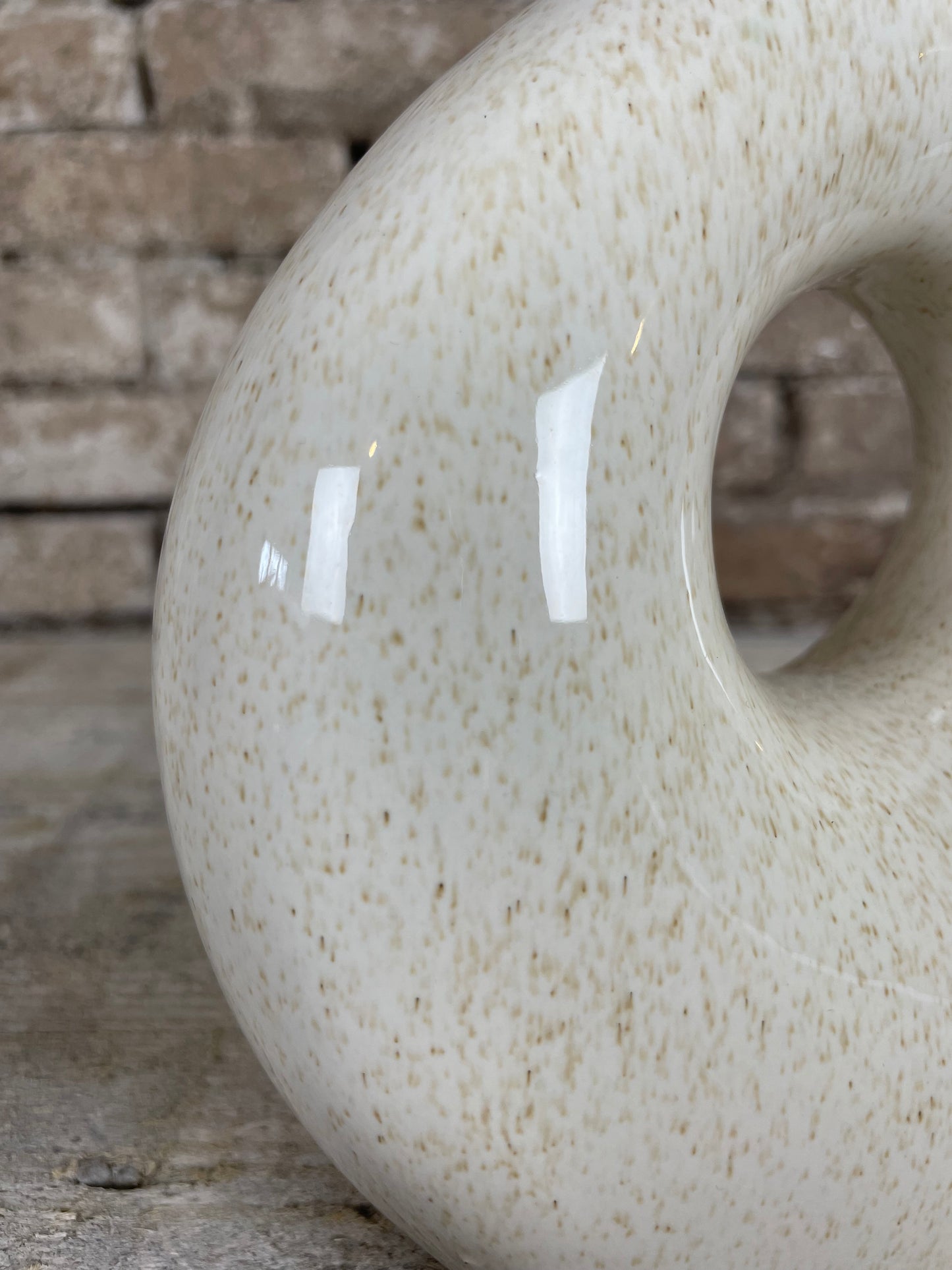 Vaas donut beige