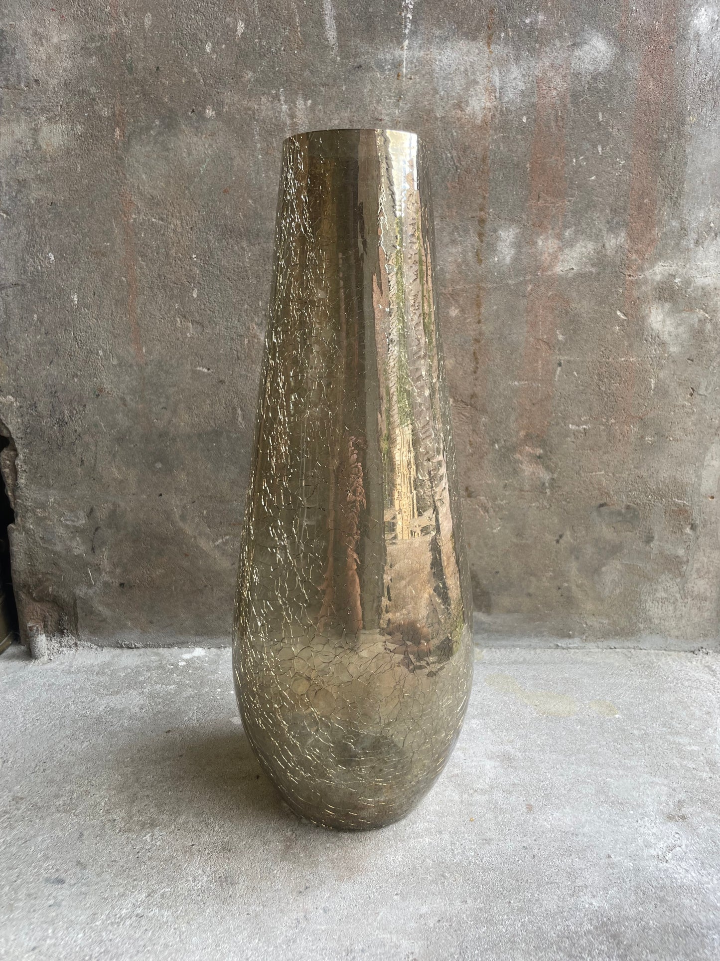 Vaas goud craquelé