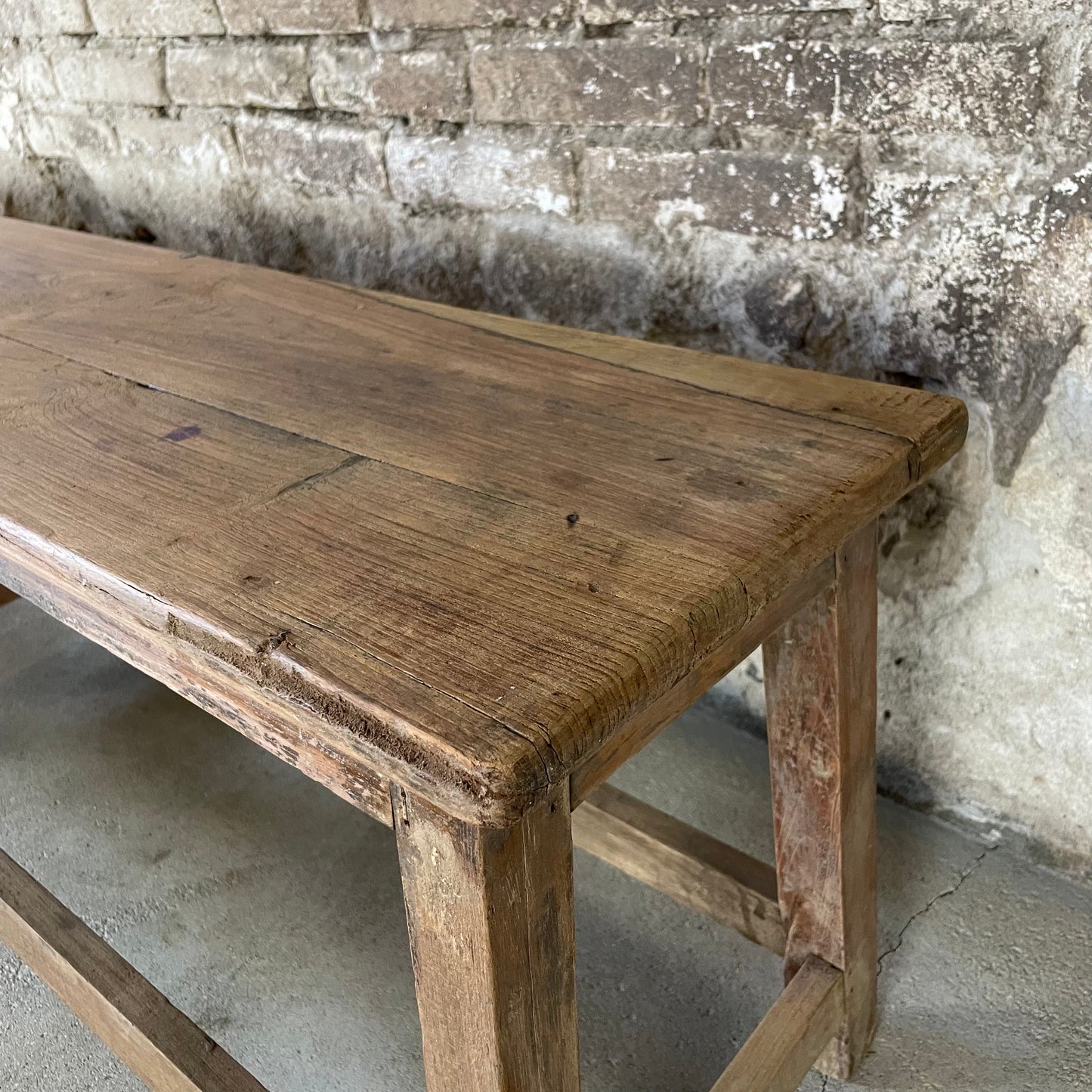 Massief teakhouten eettafelbank