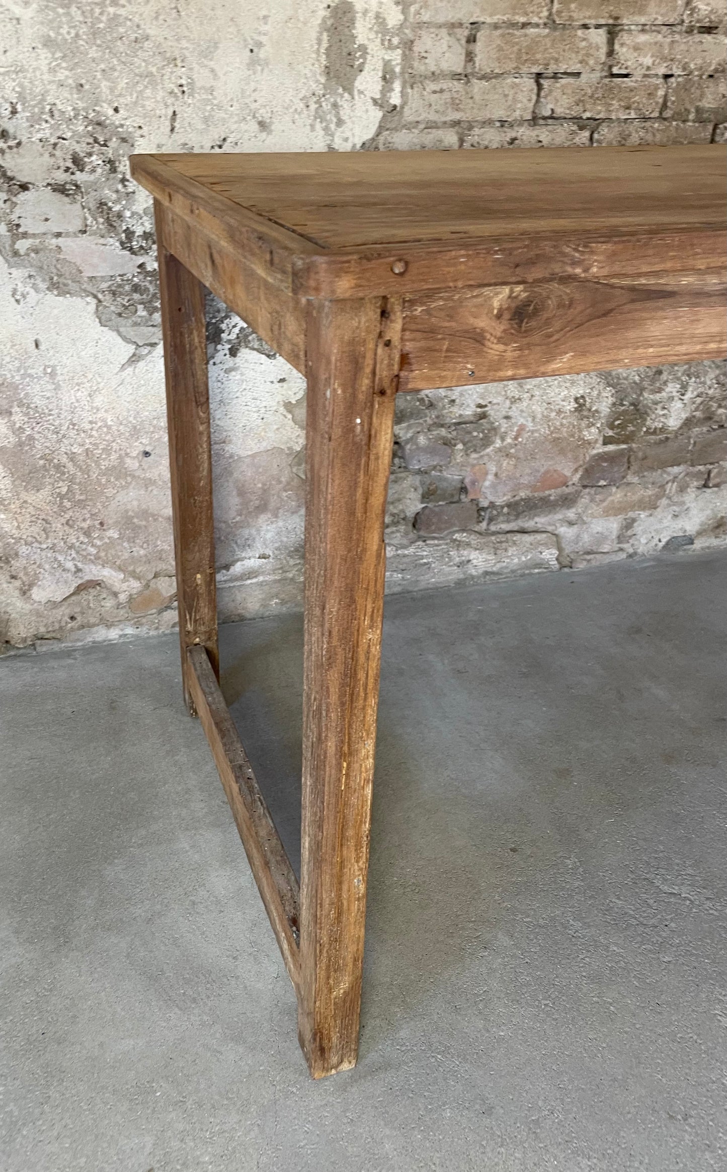 Massief teakhouten eettafel