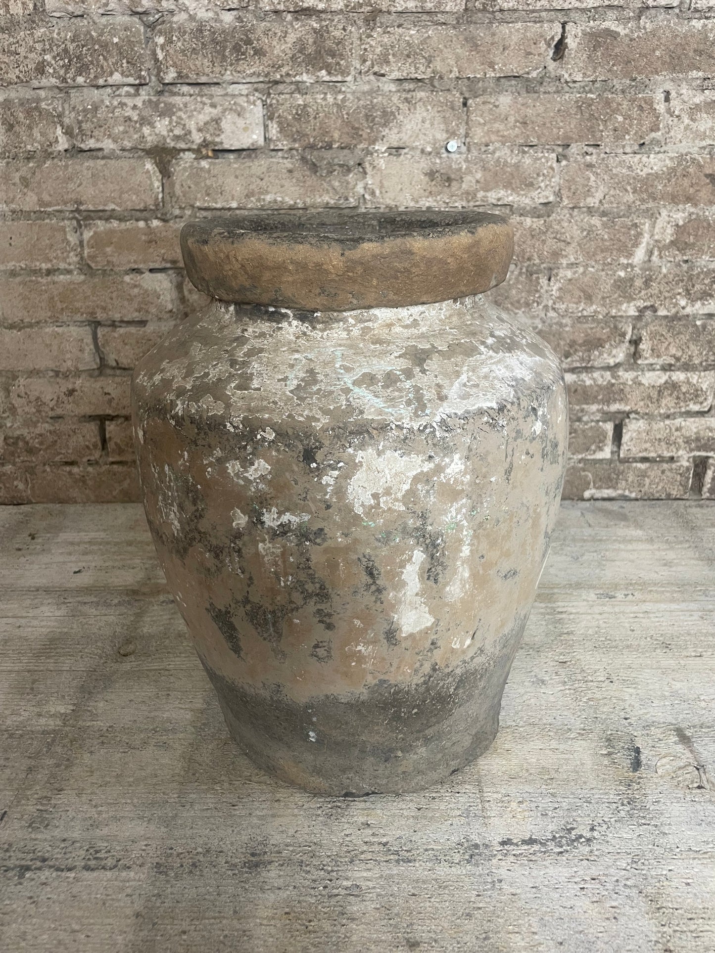 Handgemaakte Indiase aardewerk kruik