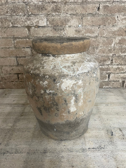 Handgemaakte Indiase aardewerk kruik