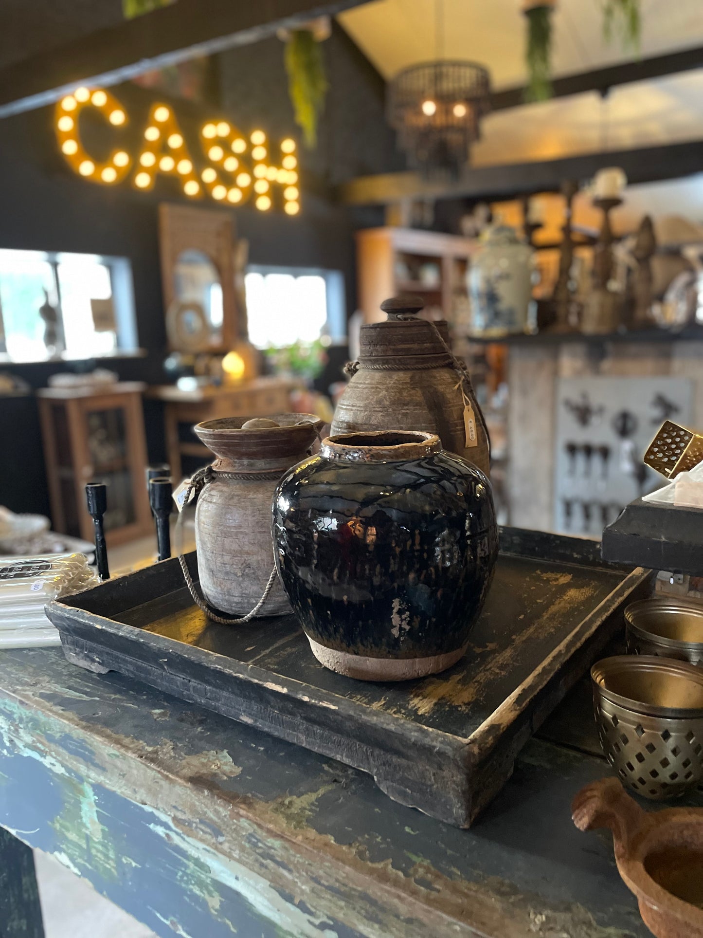 Authentiek houten dienblad uit China