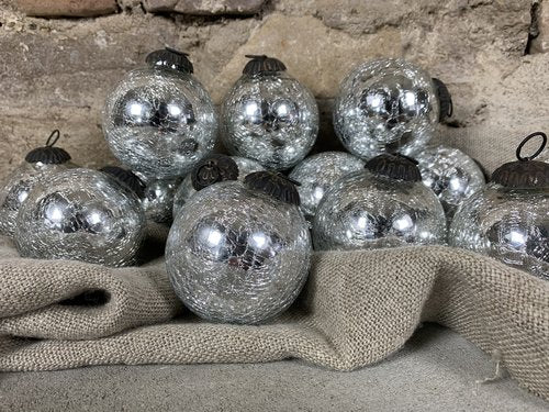 Zware glazen decoratieve ballen